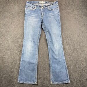 Express Tropez Cetine Jeans Womens 6R Blue Low Rise Flare Bootcut Denim B32